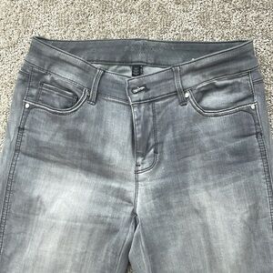 White House Black Market gray wash skinny jeans